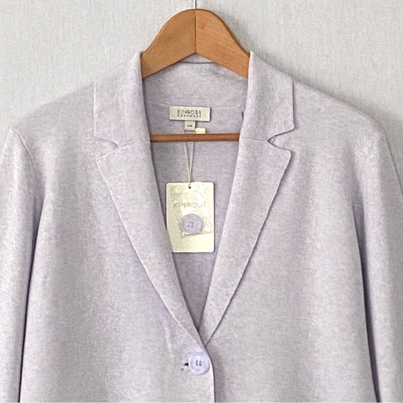 Kinross 2023 Women’s Cotton Cashmere Blend Cardigan Blazer - Picture 3 of 8